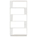 Bibliotecă/Separator cameră, alb, 80x25x132 cm lemn masiv pin - WALTI WALTI
