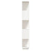 Bibliotecă/Separator cameră, alb, 80x25x132 cm lemn masiv pin - WALTI WALTI