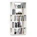 Bibliotecă/Separator cameră, alb, 80x25x132 cm lemn masiv pin - WALTI WALTI