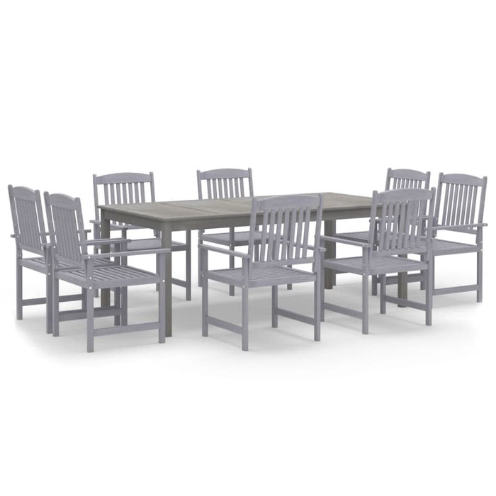 Set mobilier de grădină, 9 piese, lemn masiv de acacia - WALTI WALTI