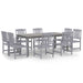 Set mobilier de grădină, 9 piese, lemn masiv de acacia - WALTI WALTI