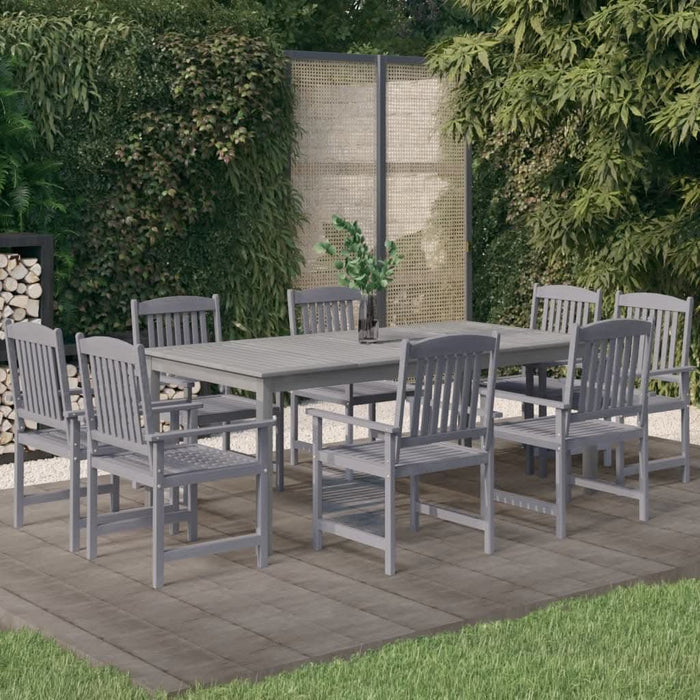 Set mobilier de grădină, 9 piese, lemn masiv de acacia - WALTI WALTI