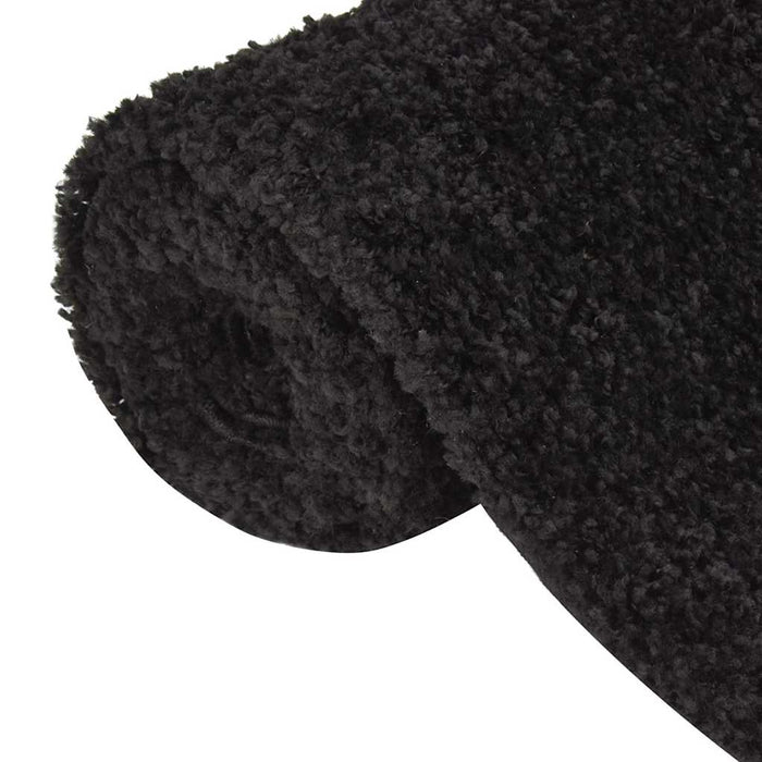 Covor Shaggy, fir lung, negru, 80x150 cm WALTI