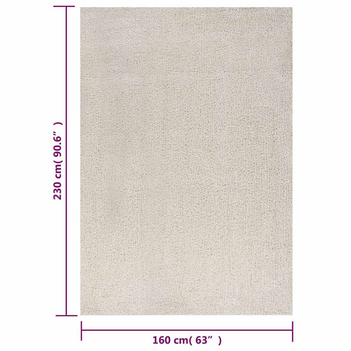 Covor Shaggy, crem, 160x230 cm, cu fir lung WALTI