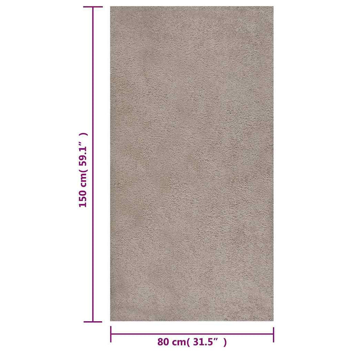 Covor Shaggy, fir lung, bej, 80x150 cm WALTI
