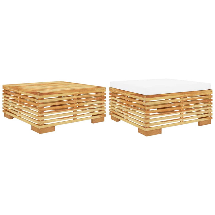 Set mobilier de grădină, 2 piese, lemn masiv de tec - WALTI WALTI