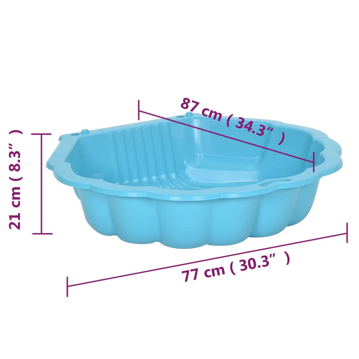 Gropi de nisip, 2 buc., albastru, 77x87x21 cm, plastic - WALTI WALTI