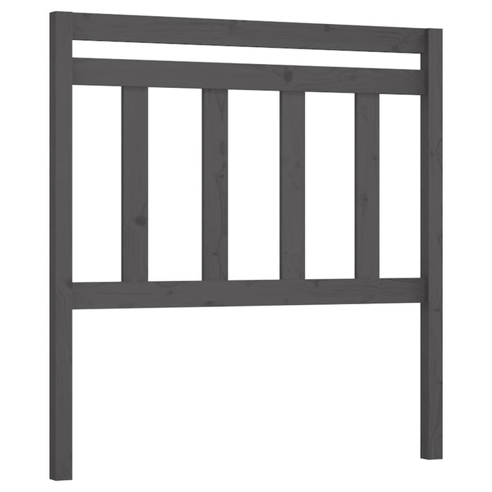 Tăblie de pat, gri, 106x4x100 cm, lemn masiv de pin - WALTI WALTI