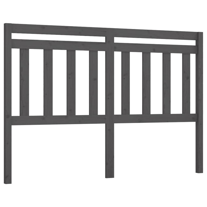 Tăblie de pat, gri, 126x4x100 cm, lemn masiv de pin WALTI