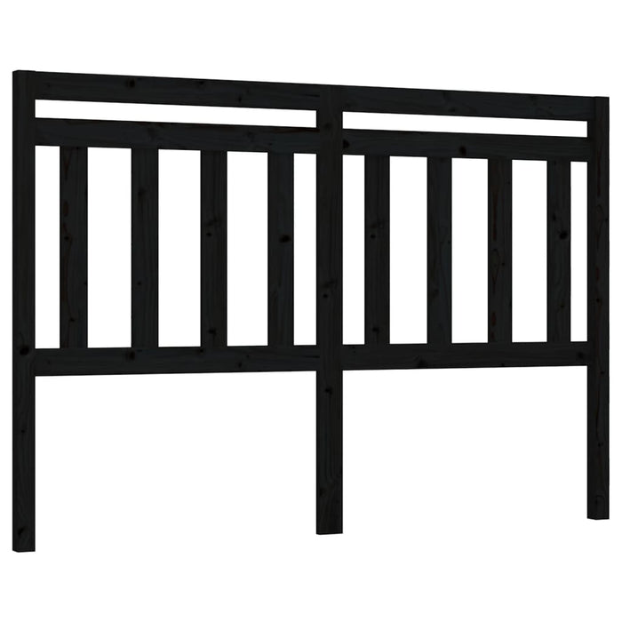 Tăblie de pat, negru, 146x4x100 cm, lemn masiv de pin - WALTI WALTI