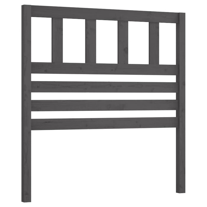 Tăblie de pat, gri, 81x4x100 cm, lemn masiv de pin - WALTI WALTI