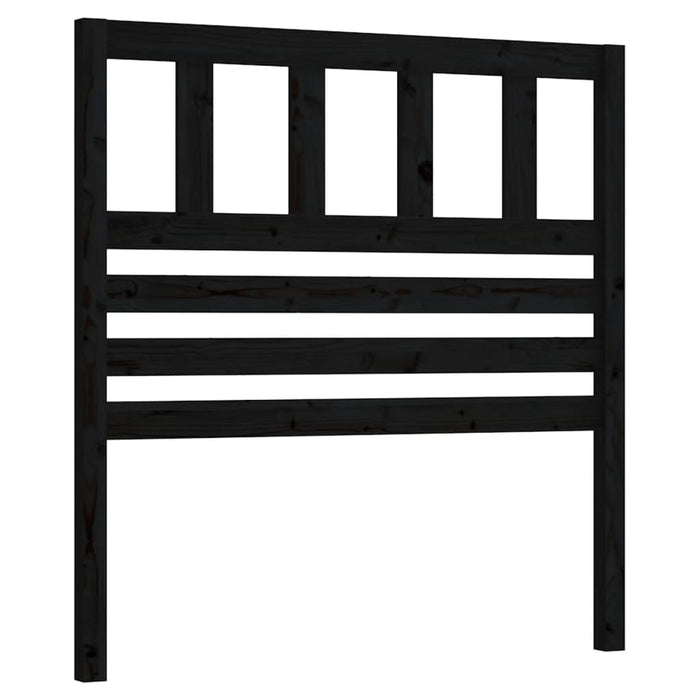 Tăblie de pat, negru, 96x4x100 cm, lemn masiv de pin - WALTI WALTI