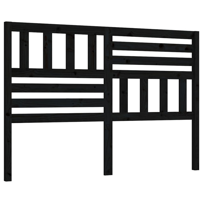 Tăblie de pat, negru, 166x4x100 cm, lemn masiv de pin WALTI