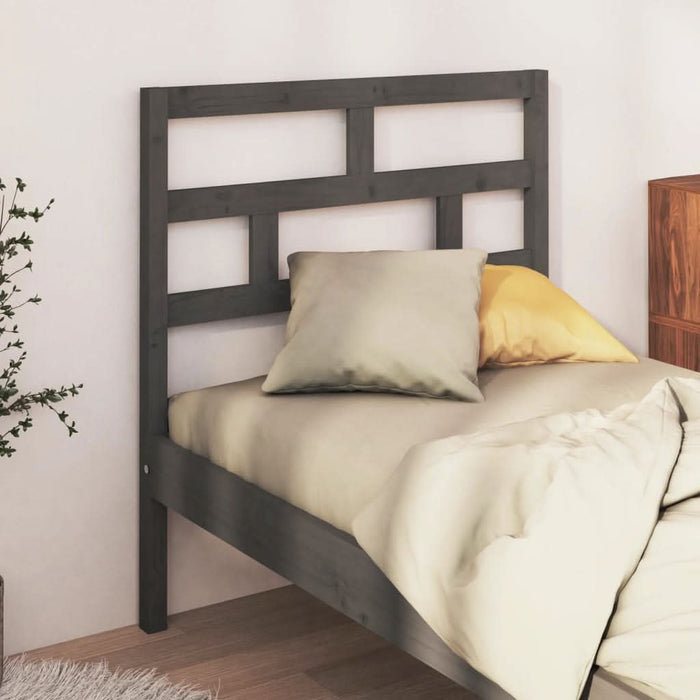 Tăblie de pat, gri, 81x4x100 cm, lemn masiv de pin - WALTI WALTI