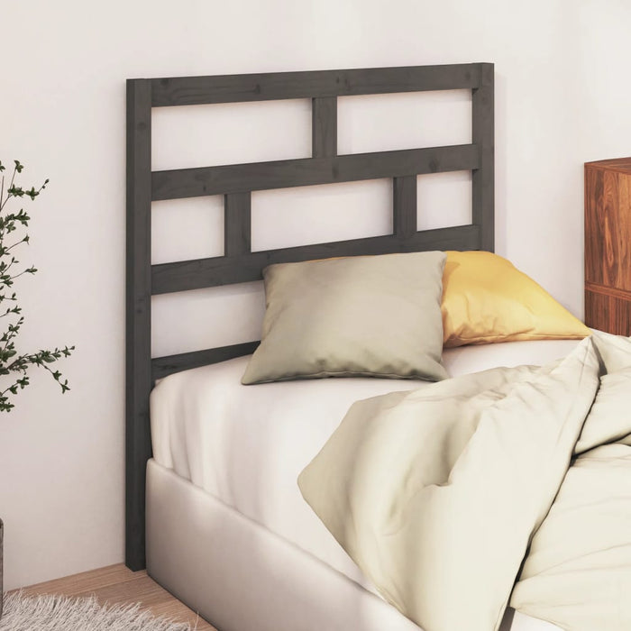 Tăblie de pat, gri, 106x4x100 cm, lemn masiv de pin WALTI