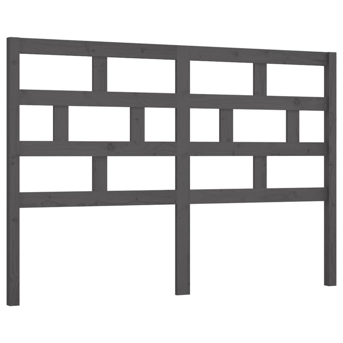 Tăblie de pat, gri, 146x4x100 cm, lemn masiv de pin - WALTI WALTI