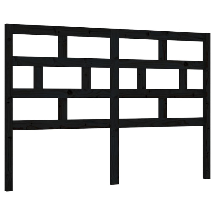 Tăblie de pat, negru, 166x4x100 cm, lemn masiv de pin WALTI