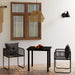 Set de mobilier pentru grădină, 3 piese, negru - WALTI WALTI