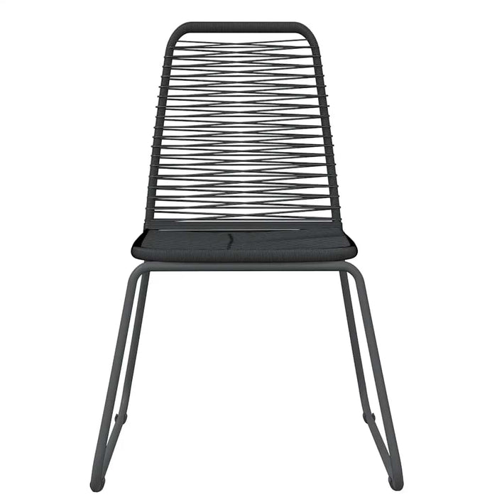 Set de mobilier pentru grădină, 3 piese, negru WALTI