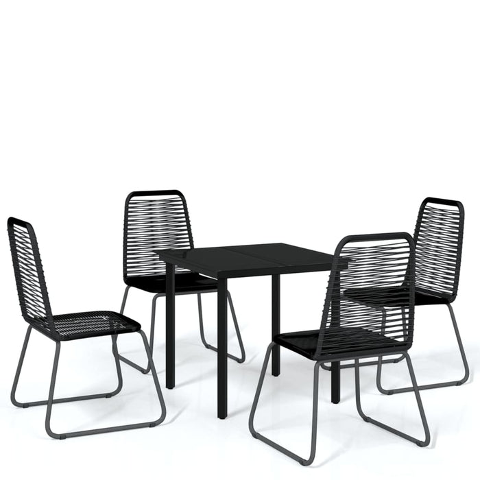Set de mobilier pentru grădină, 5 piese, negru - WALTI WALTI