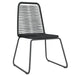 Set de mobilier pentru grădină, 3 piese, negru - WALTI WALTI