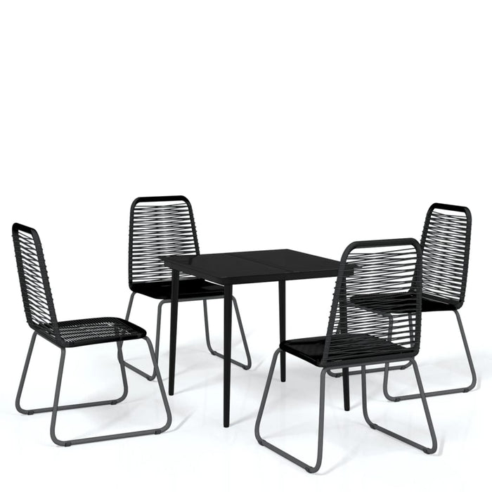 Set de mobilier pentru grădină, 5 piese, negru - WALTI WALTI