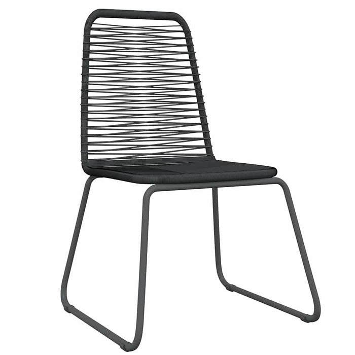 Set de mobilier pentru grădină, 9 piese, negru - WALTI WALTI