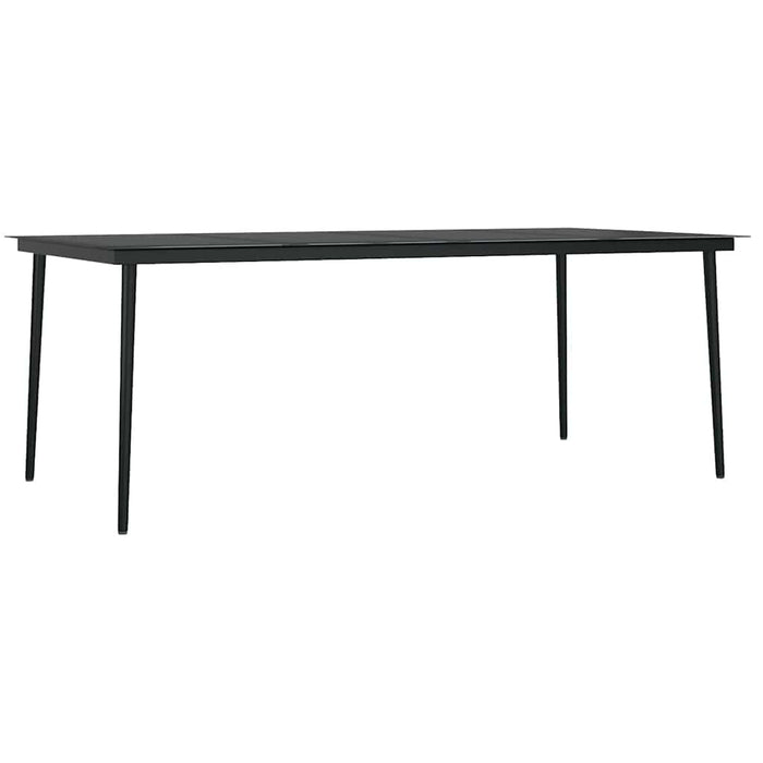 Set de mobilier pentru grădină, 9 piese, negru - WALTI WALTI