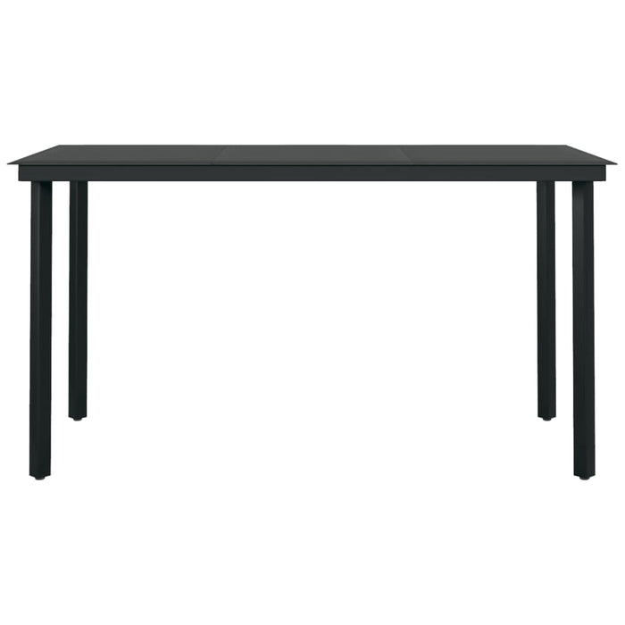Set de servit masa pentru grădină, 5 piese, negru - WALTI WALTI