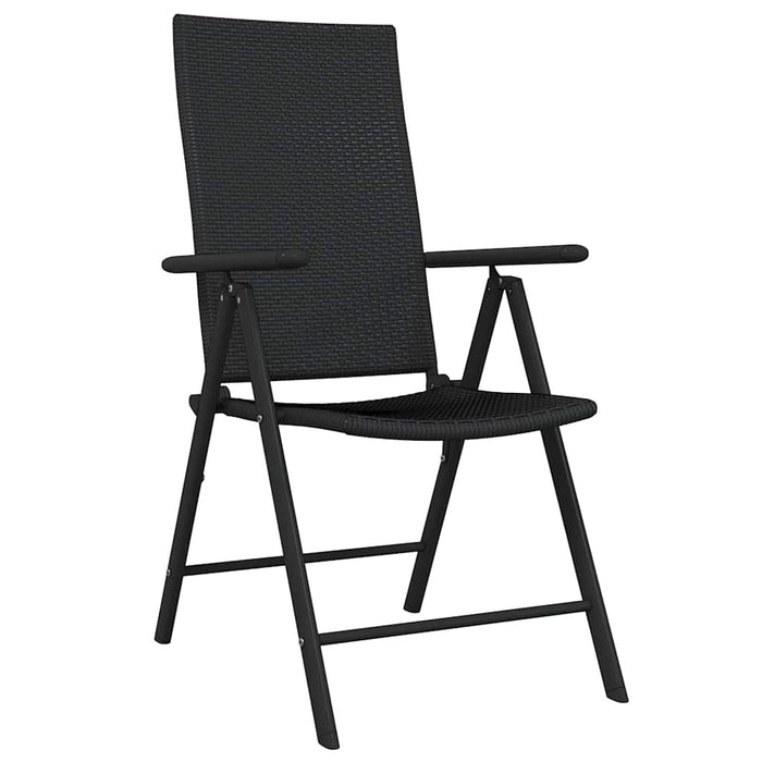 Set de servit masa pentru grădină, 7 piese, negru - WALTI WALTI