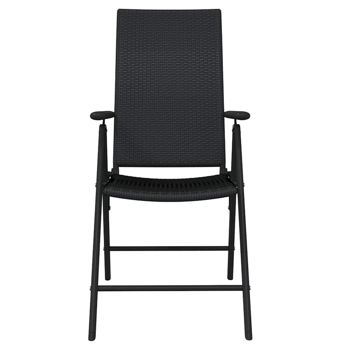 Set de servit masa pentru grădină, 7 piese, negru - WALTI WALTI