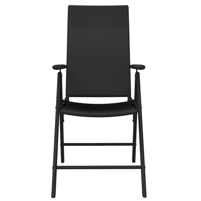 Set de mobilier pentru grădină, 7 piese, negru WALTI