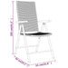 Set mobilier de grădină, 9 piese, negru - WALTI WALTI