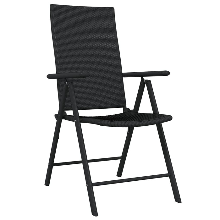 Set mobilier de grădină, 3 piese, negru WALTI
