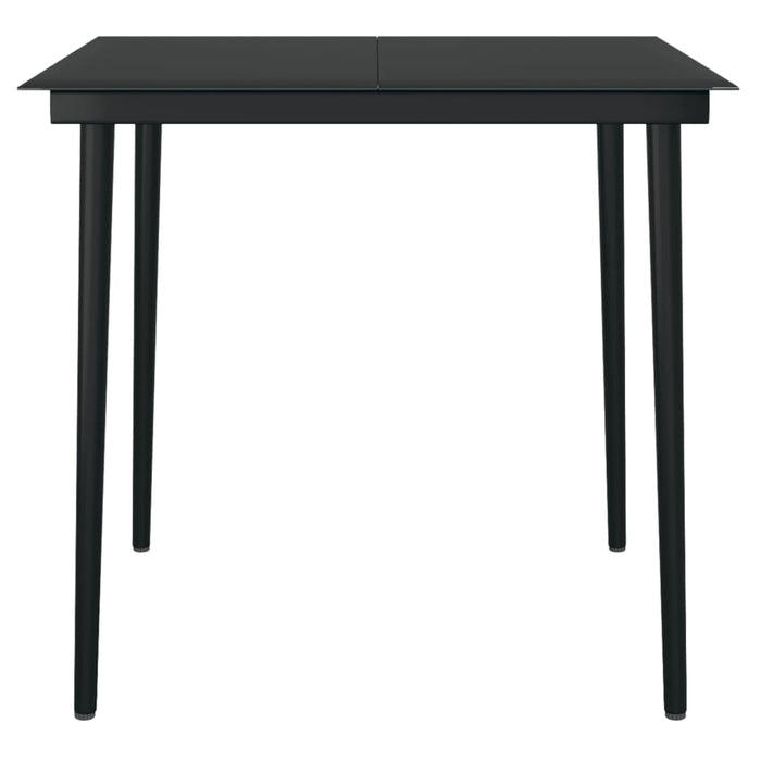 Set mobilier de grădină, 3 piese, negru WALTI