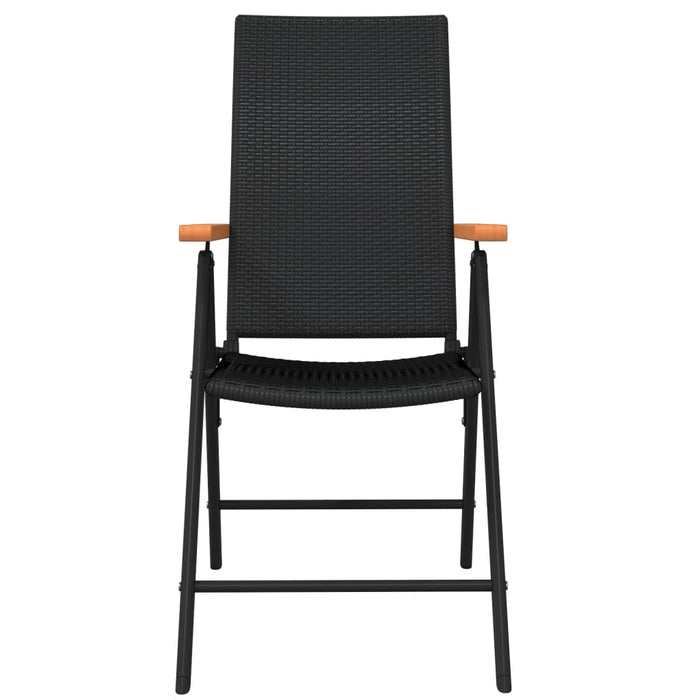 Set mobilier de grădină, 3 piese, negru WALTI