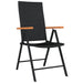 Set de mobilier pentru grădină, 7 piese, negru - WALTI WALTI
