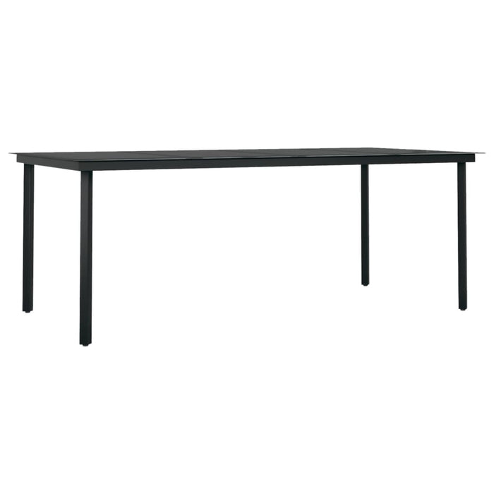 Set mobilier de grădină, 7 piese, negru WALTI