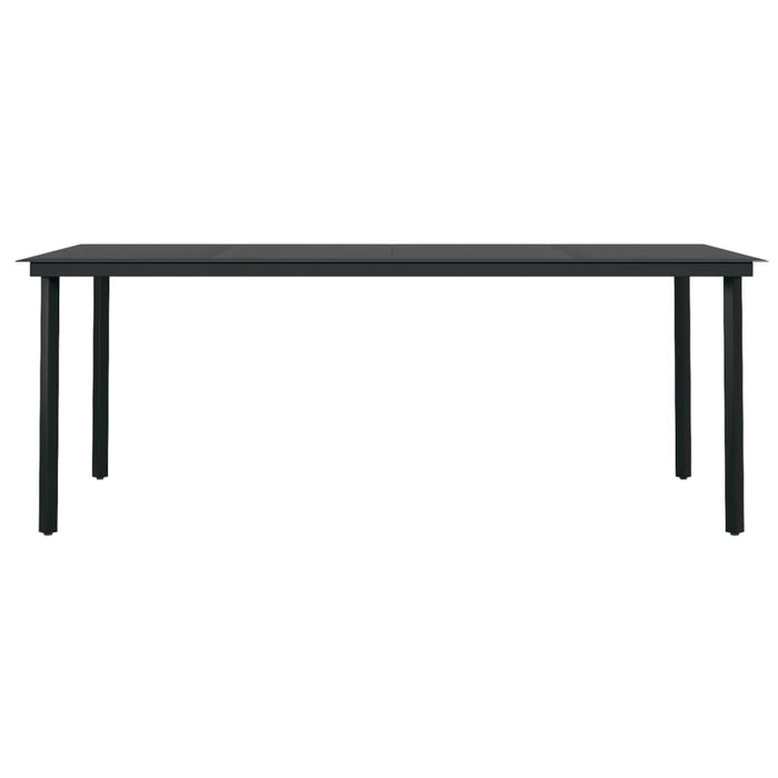 Set mobilier de grădină, 7 piese, negru WALTI