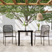 Set de mobilier pentru grădină, 3 piese, negru - WALTI WALTI