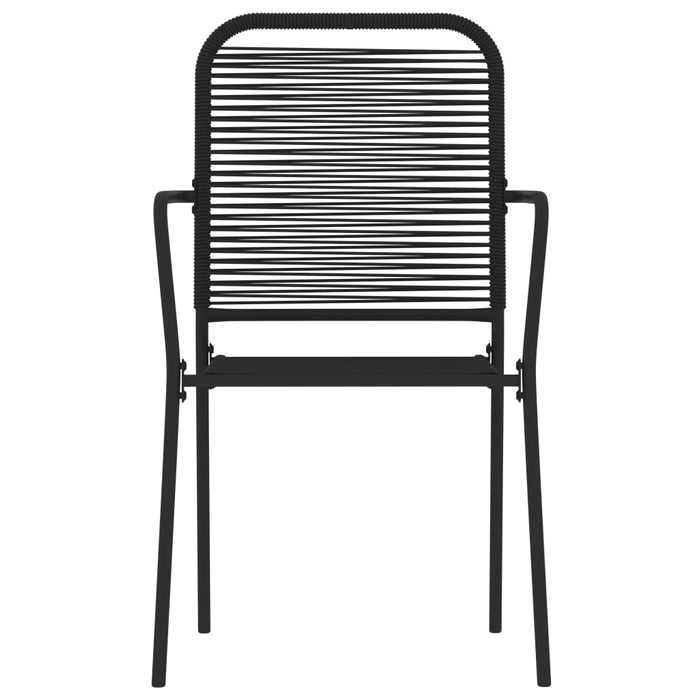Set de mobilier pentru grădină, 3 piese, negru WALTI