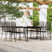 Set de mobilier pentru grădină, 7 piese, negru - WALTI WALTI