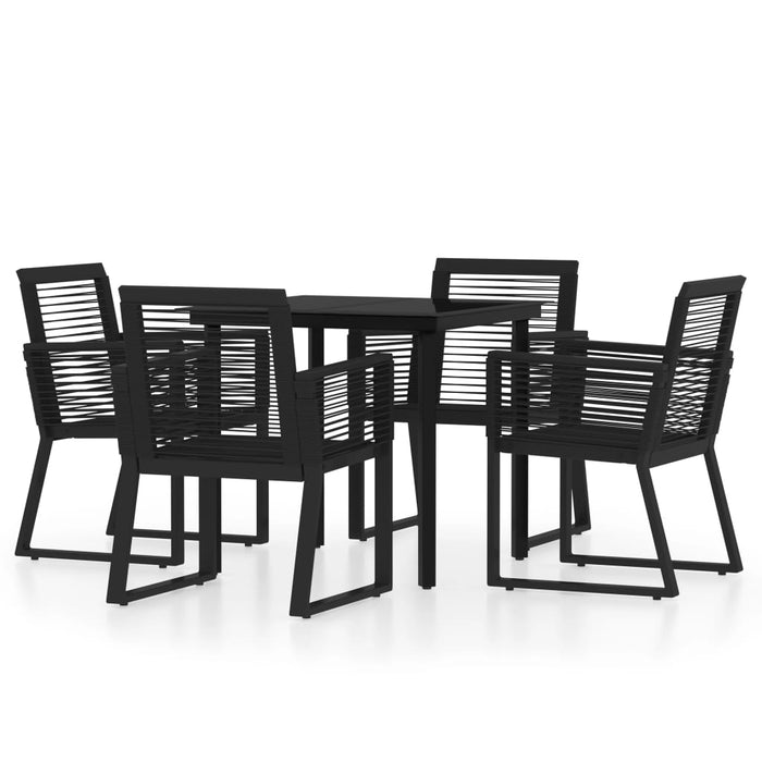 Set de mobilier pentru grădină, 5 piese, negru - WALTI WALTI