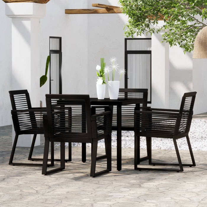 Set de mobilier pentru grădină, 5 piese, negru - WALTI WALTI