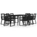 Set mobilier de grădină, 9 piese, negru - WALTI WALTI