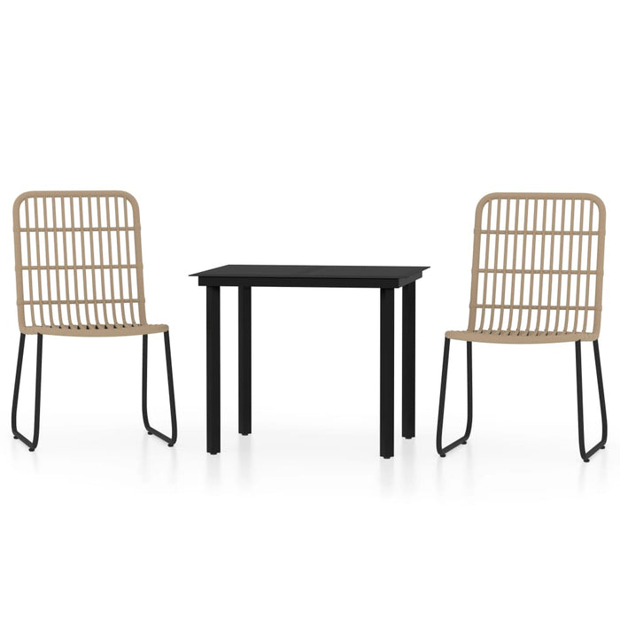 Set de mobilier pentru grădină, 3 piese, stejar - WALTI WALTI