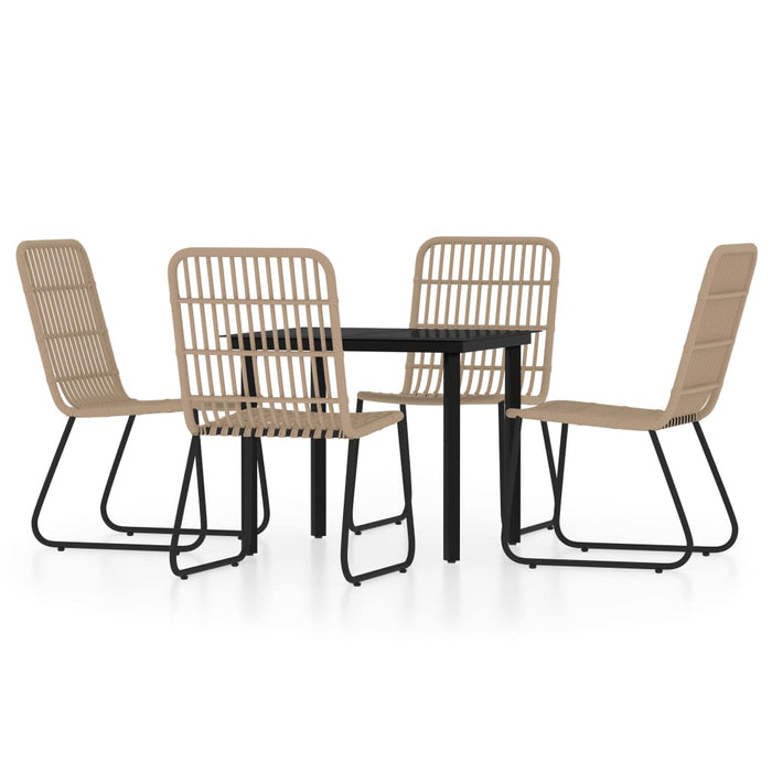 Set de mobilier pentru grădină, 5 piese, stejar - WALTI WALTI