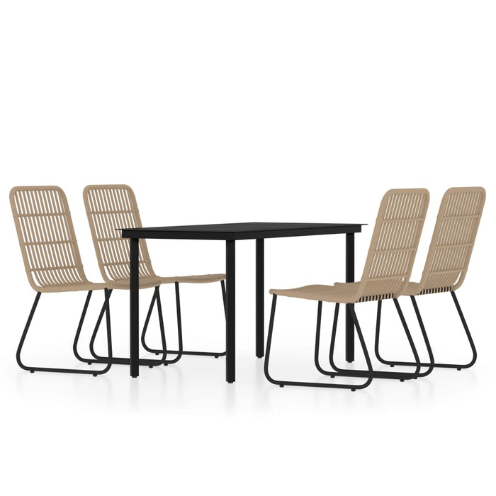 Set de mobilier pentru grădină, 5 piese, stejar - WALTI WALTI