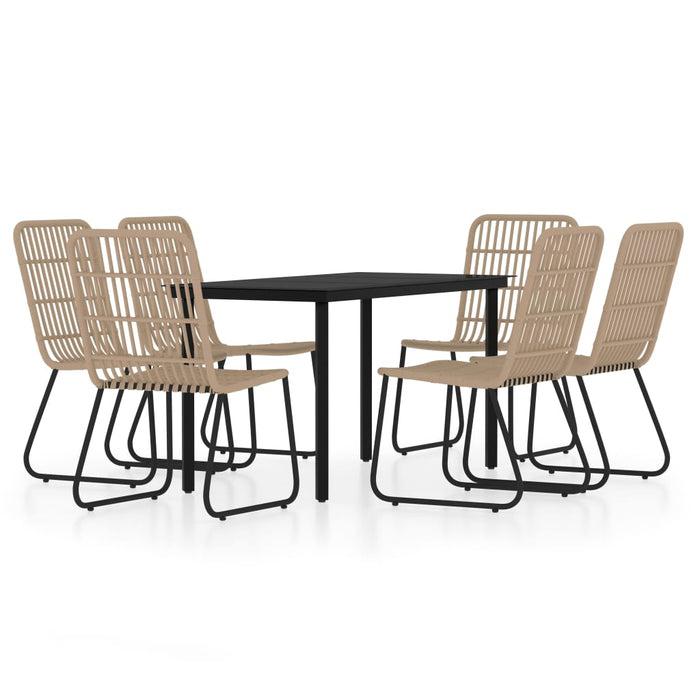 Set de mobilier pentru grădină, 7 piese, stejar - WALTI WALTI