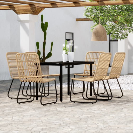 Set de mobilier pentru grădină, 7 piese, stejar - WALTI WALTI